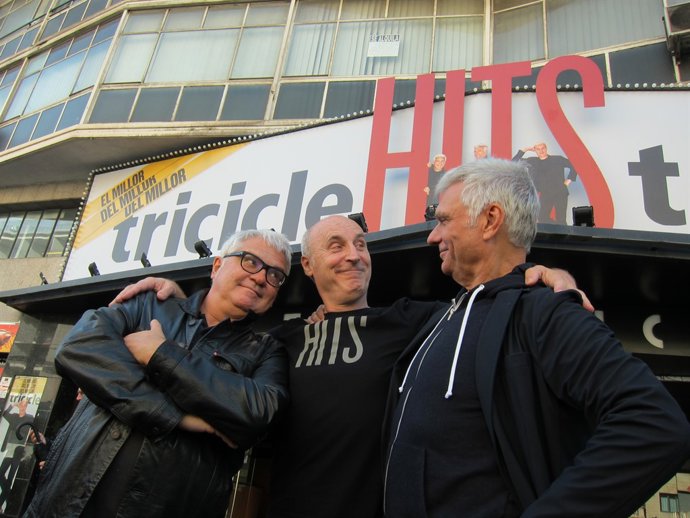 Els integrants de Tricicle, Joan Gràcia, Paco Mir i Carles Sans       