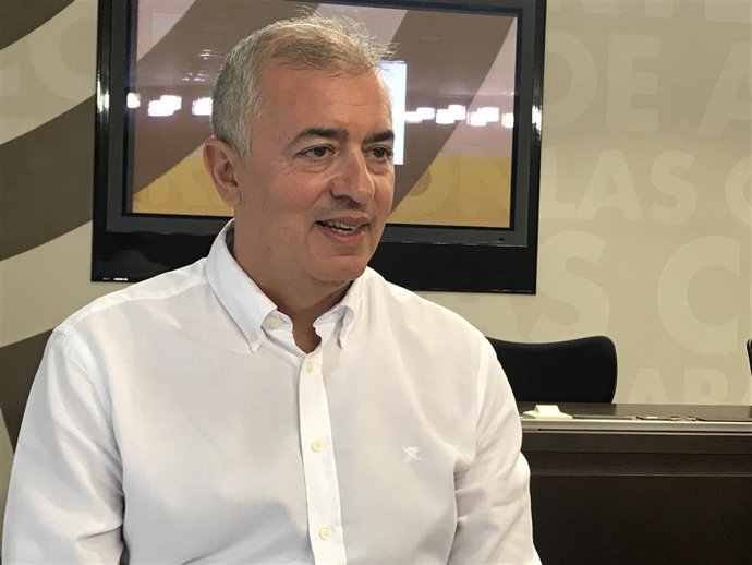 Javier Campoy este lunes.