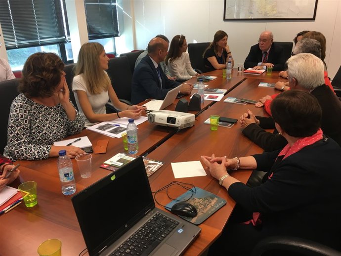 El consejero de Economía Juan José Sota en Bruselas