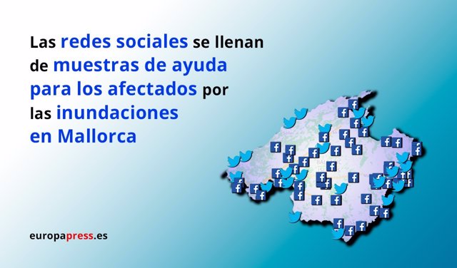 Las redes se vuelcan con los afectados por las inundaciones en Mallorca