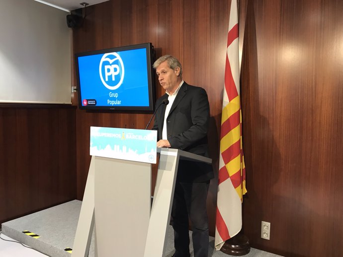 El president del PP a l'Ajuntament de Barcelona, Alberto Fernández