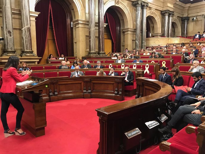 Inés Arrimadas (Cs) en el pleno del Parlament