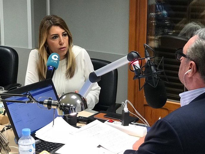 Susana Díaz entrevistada en la cadena Cope