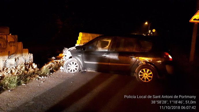 Accidente de tráfico en Sant Antoni de Portmany