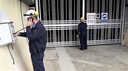 Simulacre d'incendi a la central hidràulica de Canelles (Lleida)