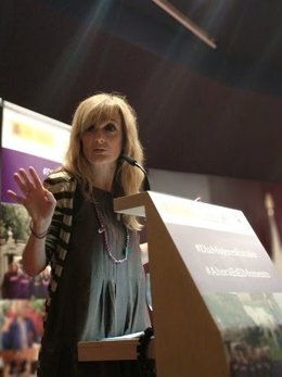Carmen Castilla, durante su intervención en Córdoba