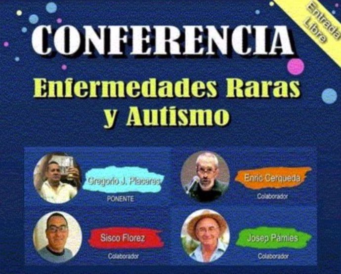 Cartel de evento pseudocientífico 'Enfermedades Raras y Autismo'