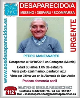 Imagen del desaparecido