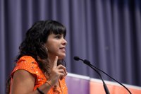 Teresa Rodríguez destaca las diferencias entre el acuerdo PSOE-Podemos para el PGE y los alcanzados entre PSOE-A y Cs