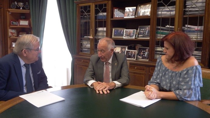 Amat junto a Blanque y Soler, la nueva ejecutiva de Asaja-Alnería.