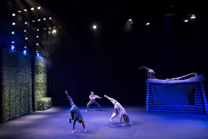 Málaga (España) 08/10/2018 Ensayo general de la obra “Azul Prusia, azul Berlín”,