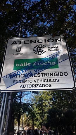 Cartel de Madrid Central 