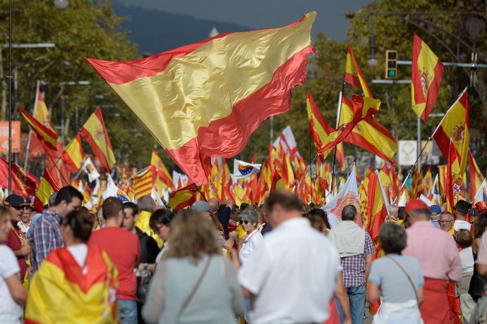 Manifestación de la Hispanidad en Barcelona, de D'Espanya i Catalans