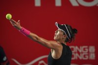 Muguruza: "Estoy contenta por haber ganado tres partidos y por la forma que he peleado"