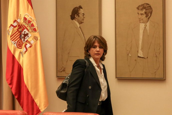 La ministra de Justicia, Dolores Delgado, comparece en la Comisión de Justicia d