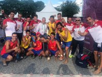 Los 'Hispanos Juveniles' se cuelgan el oro en balonmano playa en los Juegos Olímpicos de la Juventud
