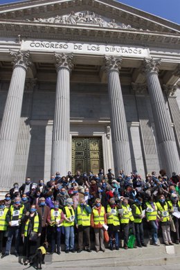 Protesta contra la ley mordaza en el Congreso