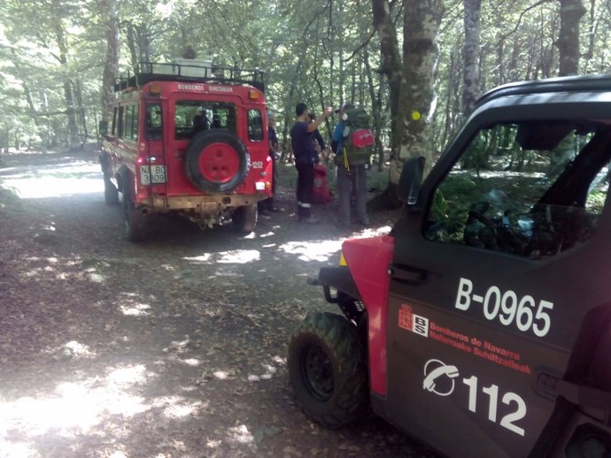 Los bomberos rescatan a cinco peregrinos en Izandorre