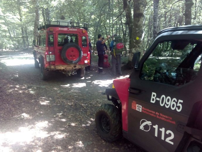 Los bomberos rescatan a cinco peregrinos en Izandorre