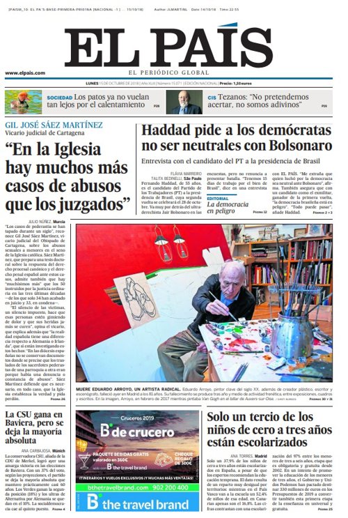 Portada El País