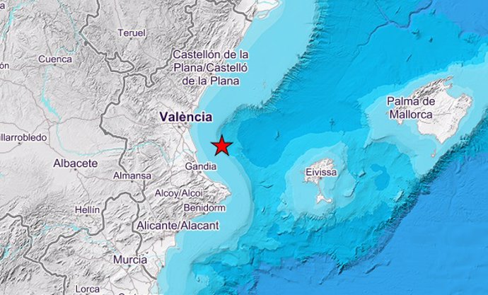 Terremoto en el Golfo de Valencia