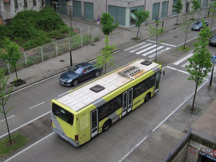 Autobús urbano Santiago de Compostela Galicia viajeros autobús urbano      