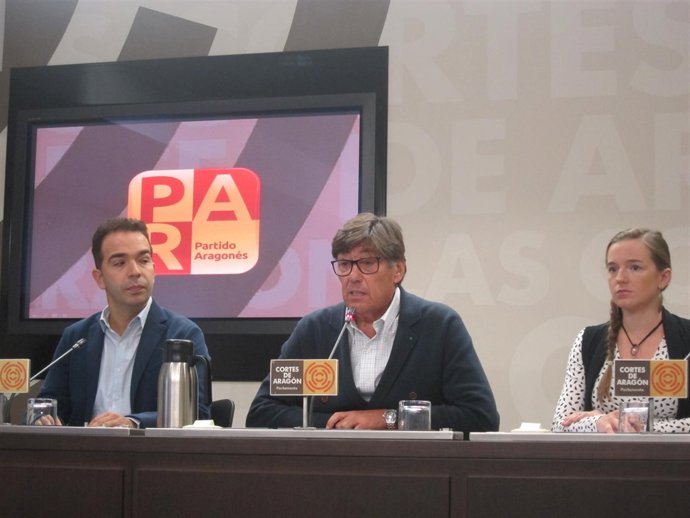 Rueda de prensa del PAR este lunes.