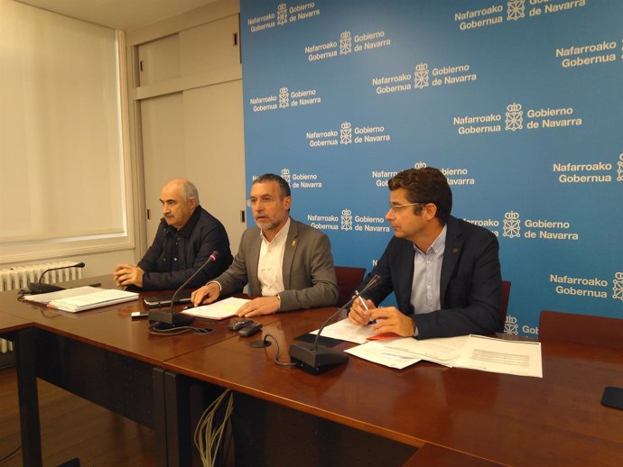 José Mª Aierdi, Miguel Laparra y Javier Etayo