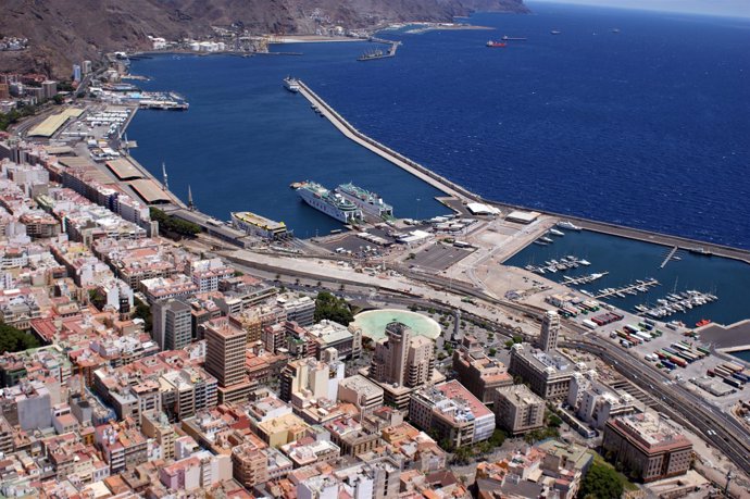 Vista aérea de Santa Cruz de Tenerife
