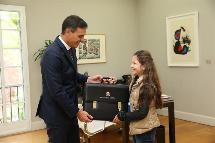 El presidente del Gobierno con Irene 