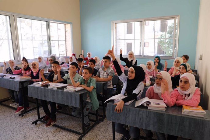 Escuela Al Zaura Banin, en la ciudad de Alepo (Siria)