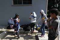 La "caravana" de migrantes hondureños llega a Guatemala