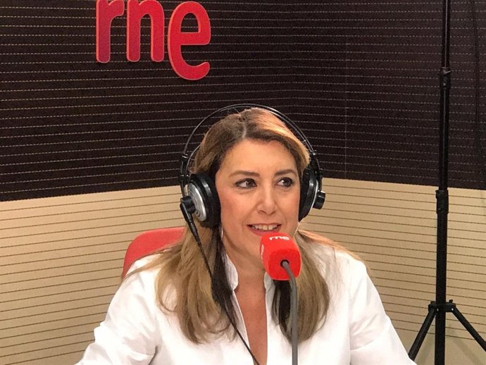 La presidenta de la Junta, Susana Díaz, en una entrevista radiofónica