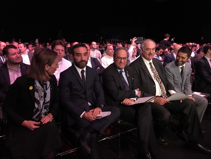 Àngels Chacón, Francisco Polo, Quim Torra, Richard Soley i Jordi Puigneró