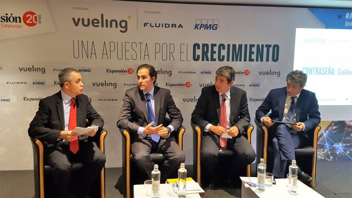 J.Orihuel (Expansión) J.Schez-Prieto (Vueling) E.Planes (Fluidra) F.Gibert, KPMG