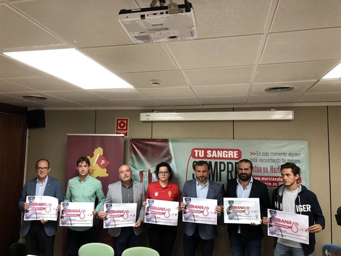 Presentación de las jornadas solidarias de hemodonación y el Murcia