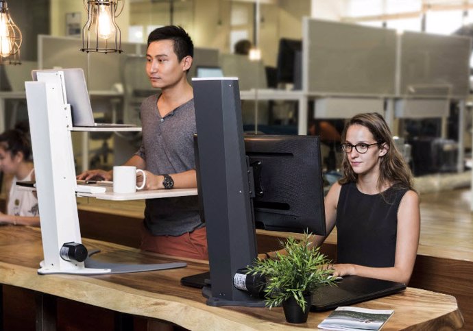 Sit-stand desk, escritorio, trabajo