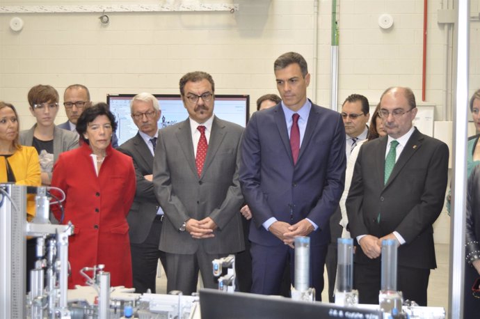 El Presidente, Pedro Sánchez, en su visita al Centro de Innovación de FP