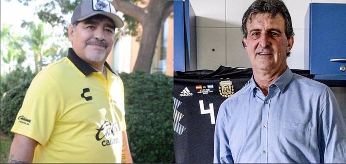 Imágen de Maradona y Mario Kempes