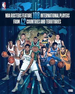 Jugadores internacionales de la NBA
