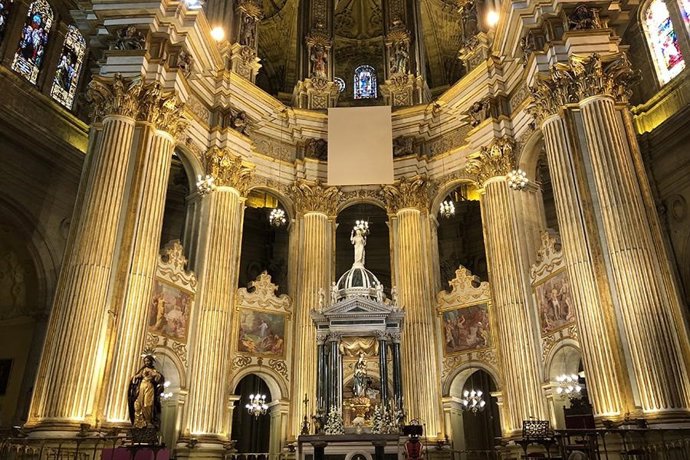 Catedral de málaga lienzo del padre arnáiz de Raul Berzosa beatificación