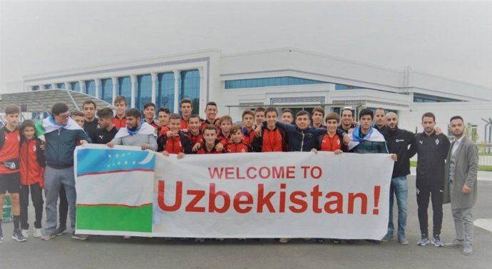 Los jóvenes talentos del Eibar en Uzbekistán