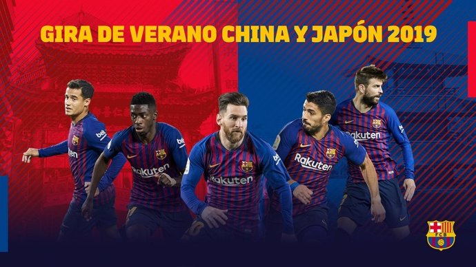 Imagen promocional de la Gira del Barça en China y Japón 2019