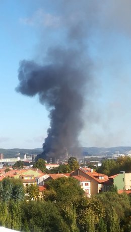 Incendio en ArcelorMittal Asturias