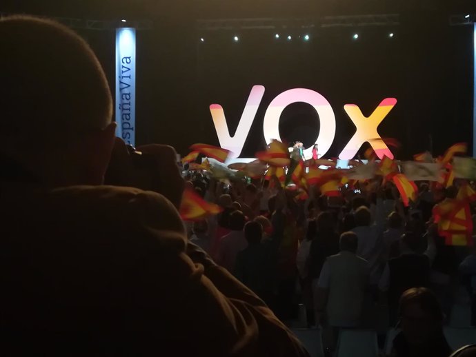 Acto de Vox en Vistalegre (Madrid)