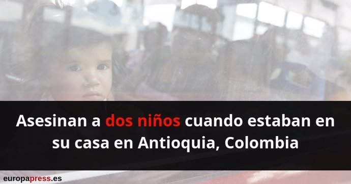 Asesinan a dos niños en Colombia