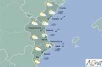 Las lluvias entran este miércoles por el litoral de Valencia y Alicante, que serán muy fuertes desde mañana