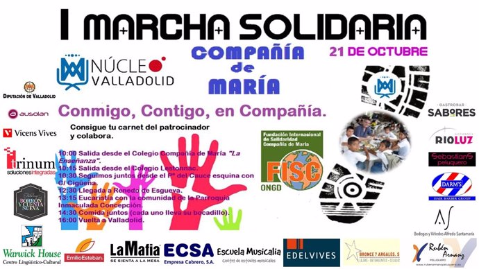 Cartel de la Marcha Solidaria de La Enseñanza. 
