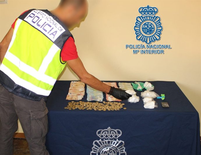 Material intervenido por la Policía Nacional