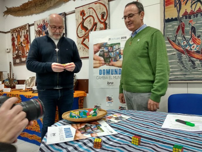 Pedro Tardón y Miguel Ángel Llamazares presentan la campaña del Domund 2018